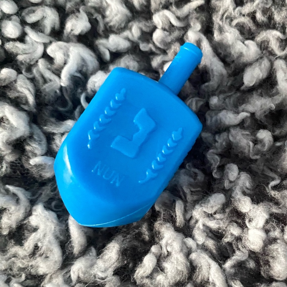 Plastic Dreidel Toy - Blue